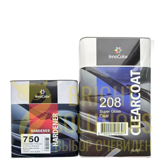 IC-208 Прозрачный лак с высоким блеском 2:1, Super Gloss Clear